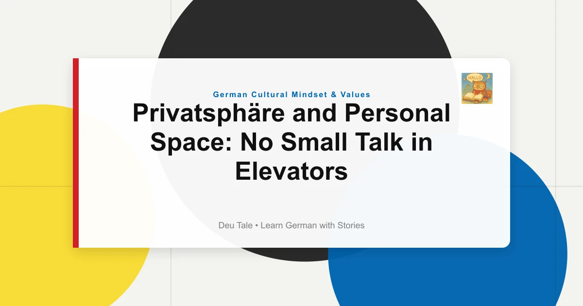 Featured image for Privatsphäre and Personal Space: No Small Talk in Elevators
