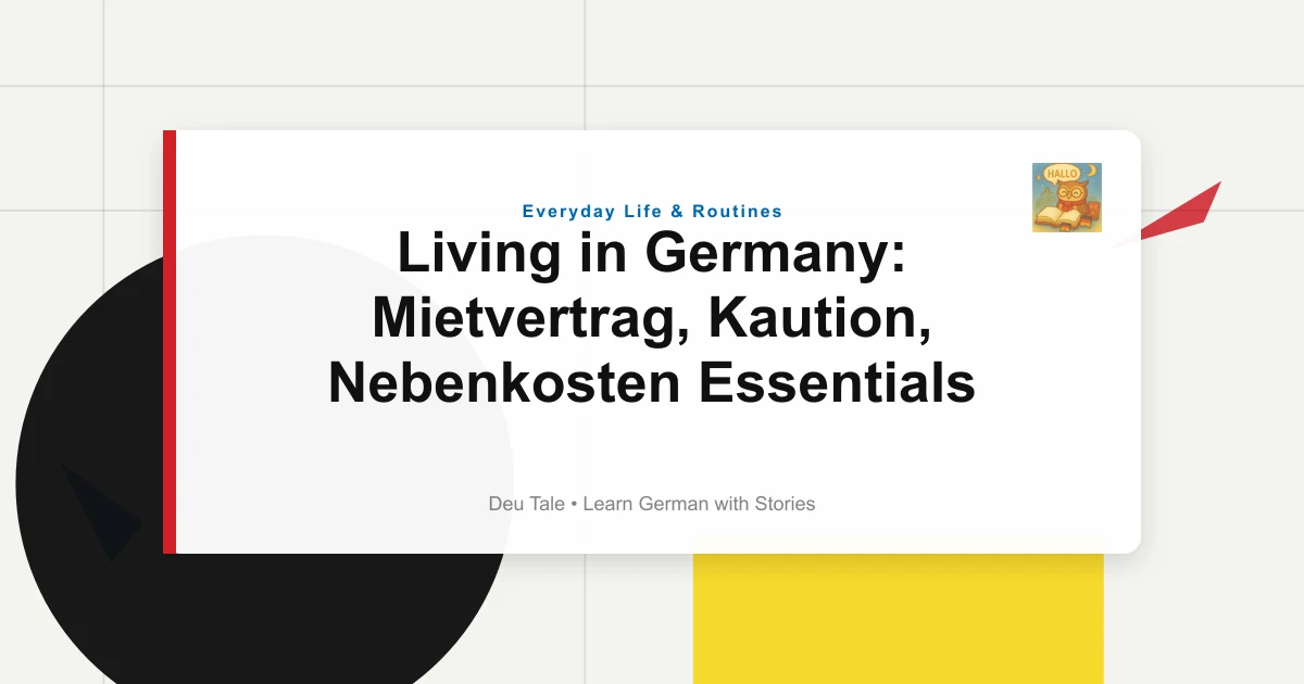 Featured image for Living in Germany: Mietvertrag, Kaution, Nebenkosten Essentials